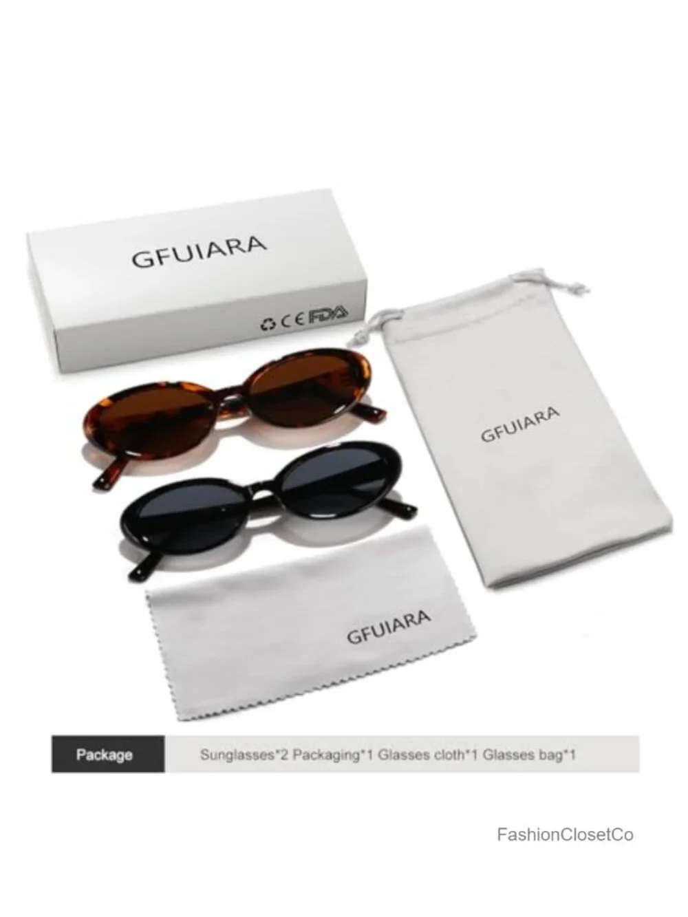 Oval Sunglasses Retro 90s Style UV400 Protection Polycarbonate